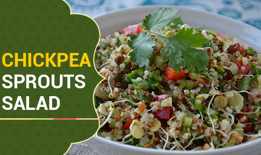 Easy To Make-Chickpea Sprouts Salad