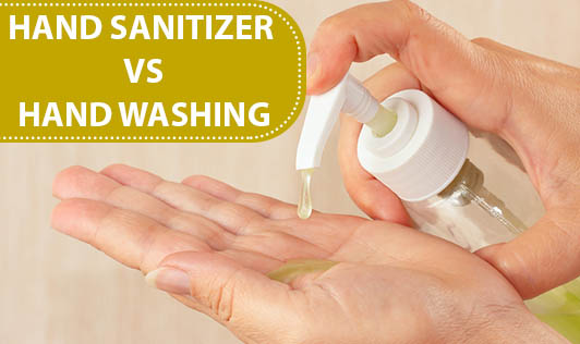 Hand sanitizer VS Handwashing