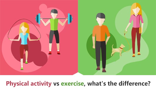 Physical activity vs exercise, what's the difference?